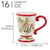 Forest Christmas Mugs - Set of 4
