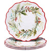 Forest Christmas Dinner Plates - Set of 4