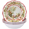Forest Christmas Bowls - Set of 4