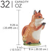 3-D Fox Ceramic Pitcher - OVERSTOCK