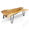 Badang Carving Natural Teak Coffee Table