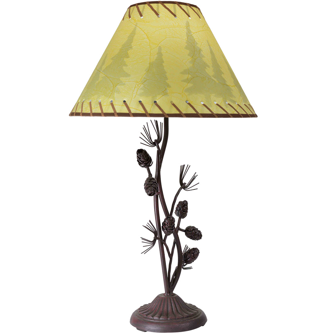 Metal Pinecone Table Lamp