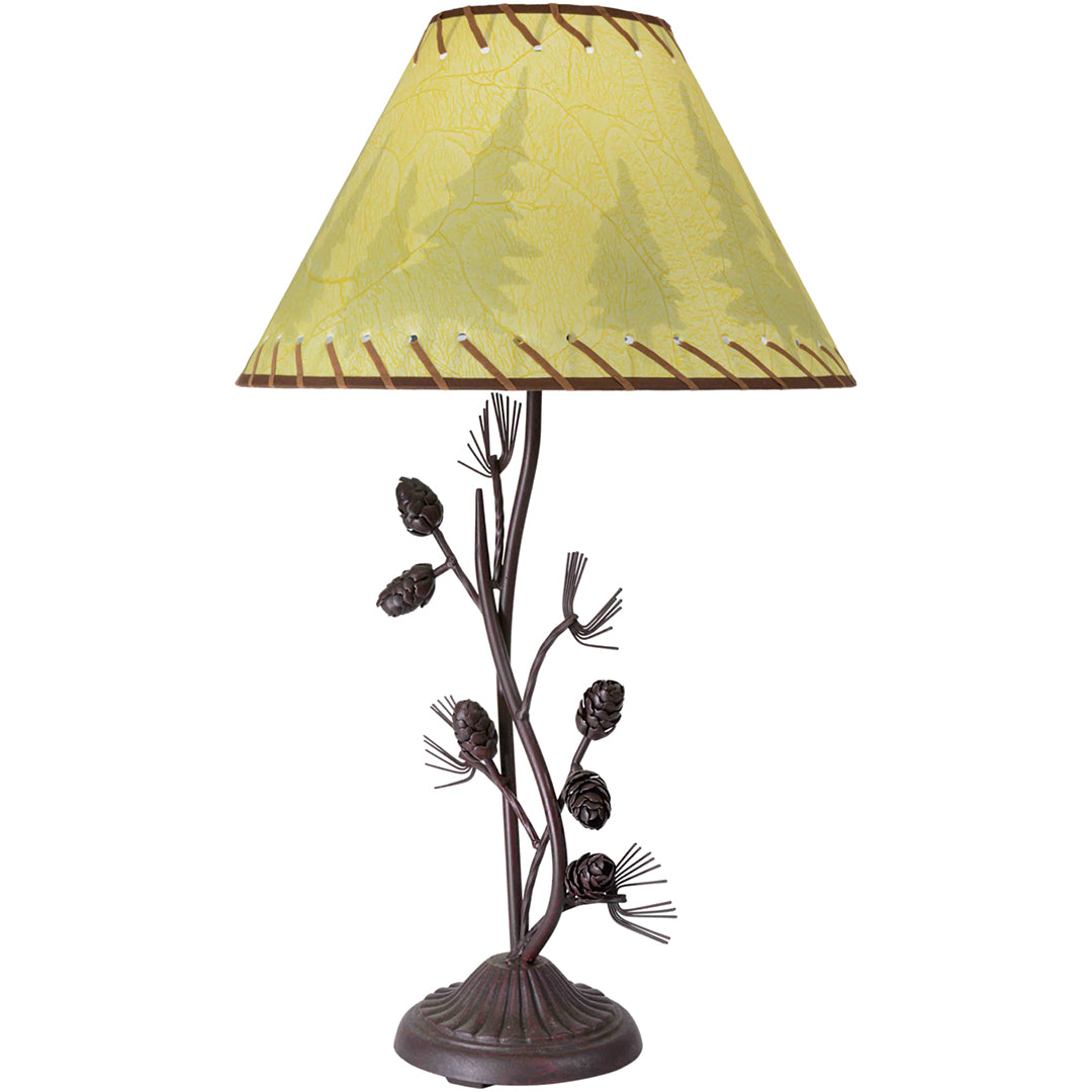 Metal Pinecone Table Lamp