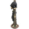 Two Black Bears Climbing Sculpture - Large