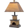 Stone Fireplace Lamp