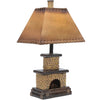 Stone Fireplace Lamp