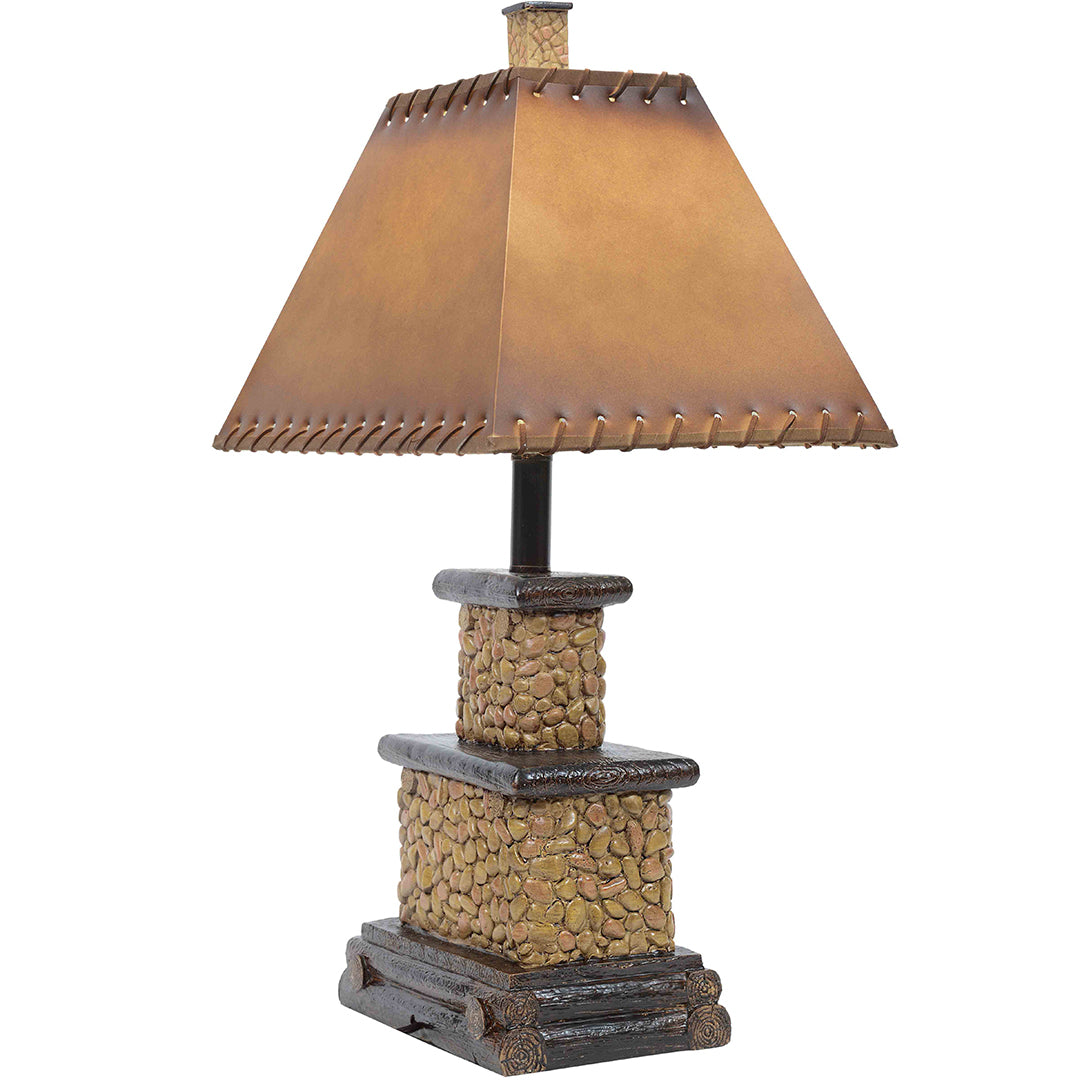 Stone Fireplace Lamp