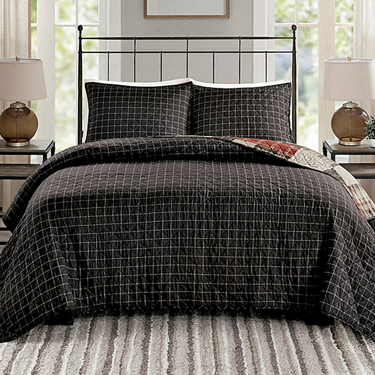 Dakota Plaid Quilt Bedding Collection