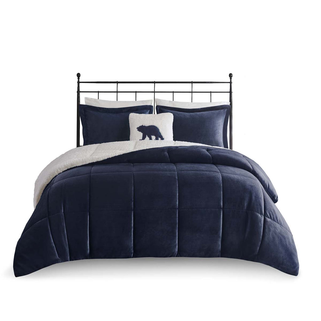 Lumber Haven Sherpa Comforter Set - Full/Queen