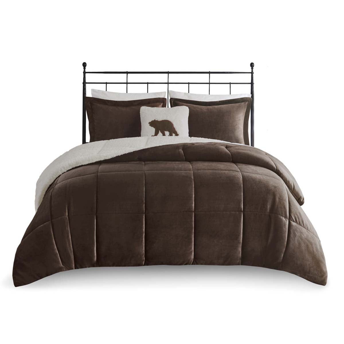 Natures Timber Sherpa Comforter Set - Full/Queen