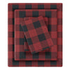 Red Plaid Flannel Sheet Set - Queen