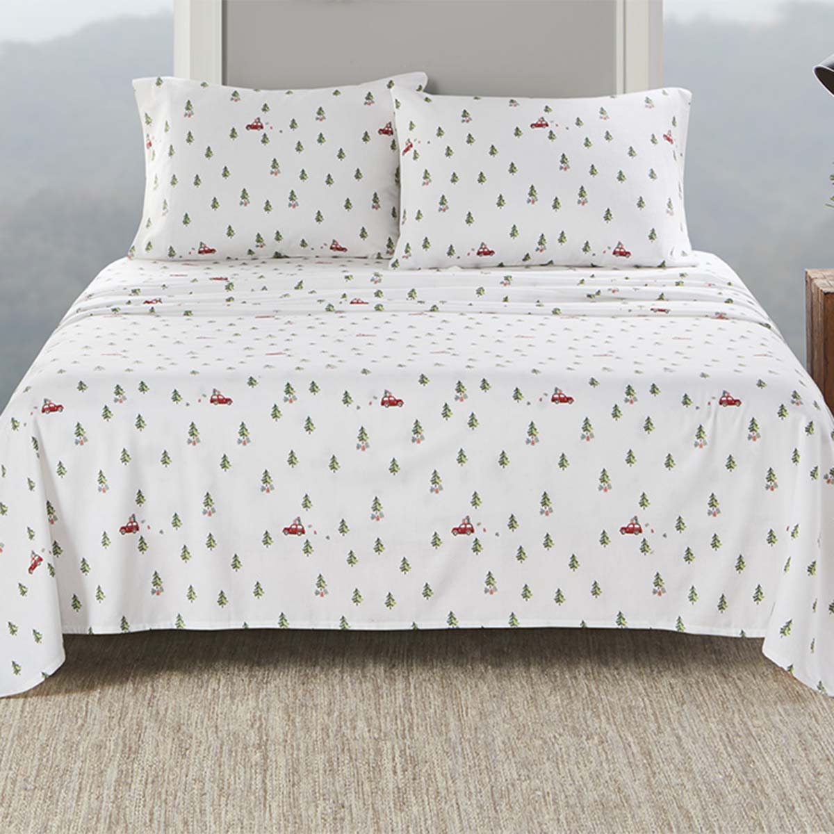 Merry Quest Flannel Sheet Set - Twin