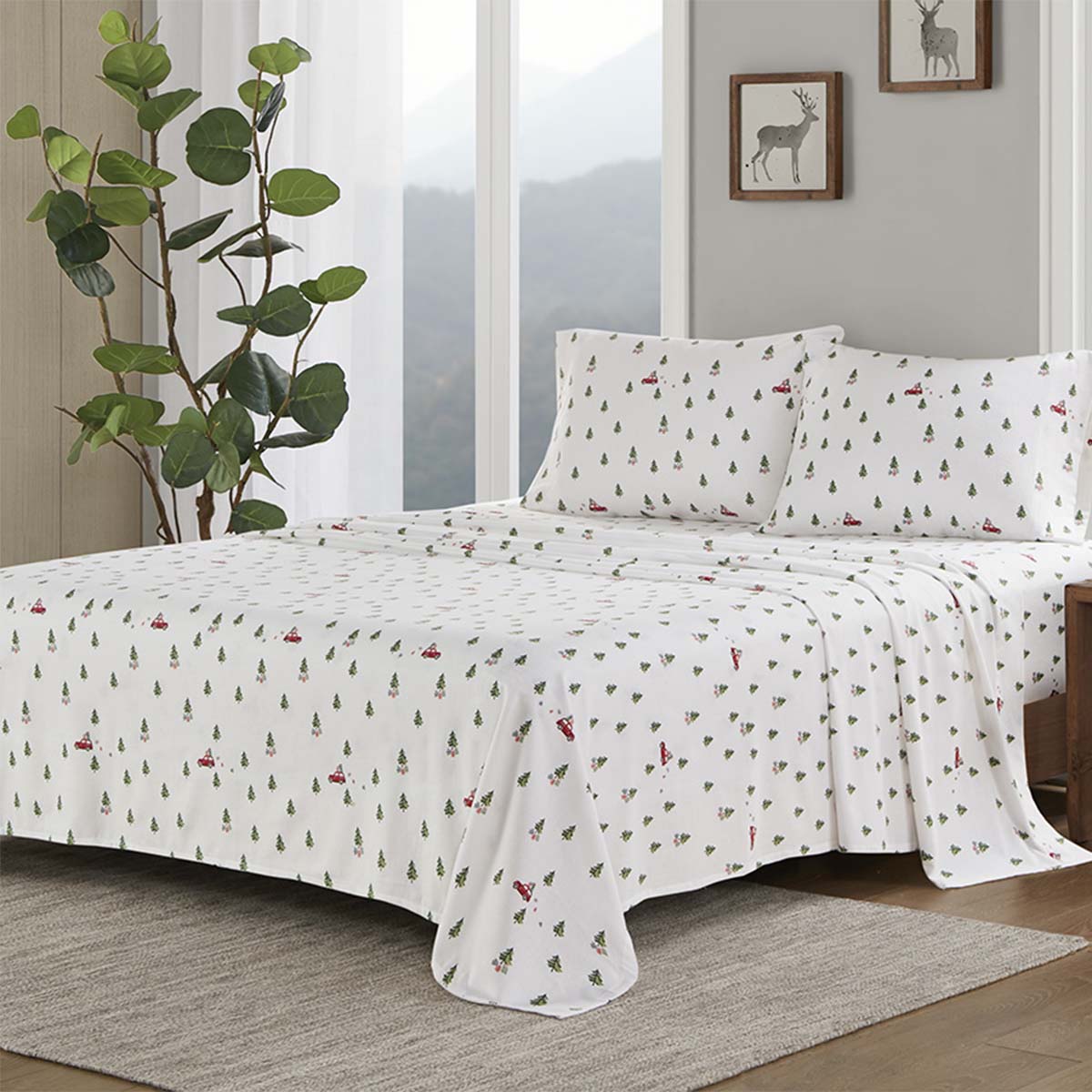 Merry Quest Flannel Sheet Set - Twin