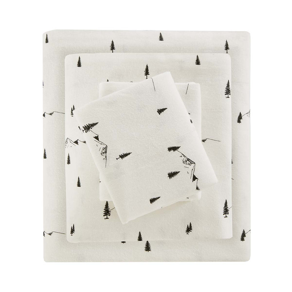 Mountain Side Flannel Sheet Set - Twin