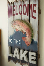 Trout Haven Welcome Sign - OVERSTOCK