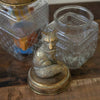 Metal & Glass Fox Canisters - Set of 2