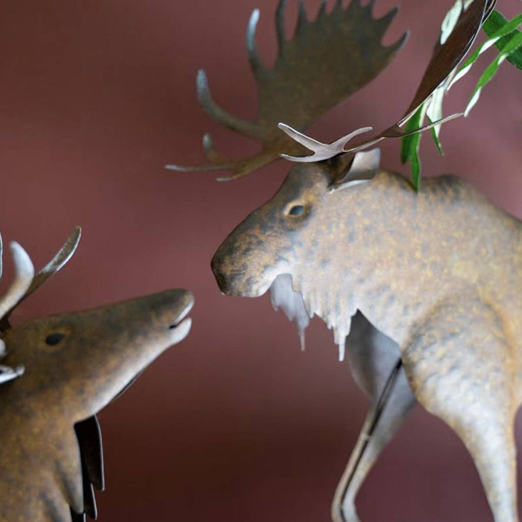 Highland Moose Metal Sculpture