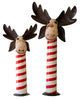 Iron Moose Head Pedestals - Set of 2