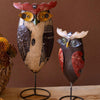 Recycled Metal Owls - Set of 2 - OUT OF STOCK UNTIL 07/03/2026