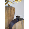 Slim Profile Wood & Metal Vases - Set of 2 - OUT OF STOCK UNTIL 05/07/2026