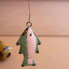 Fishing Bear Recycled Metal Sculpture