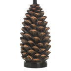 Rustic Pinecone Table Lamp