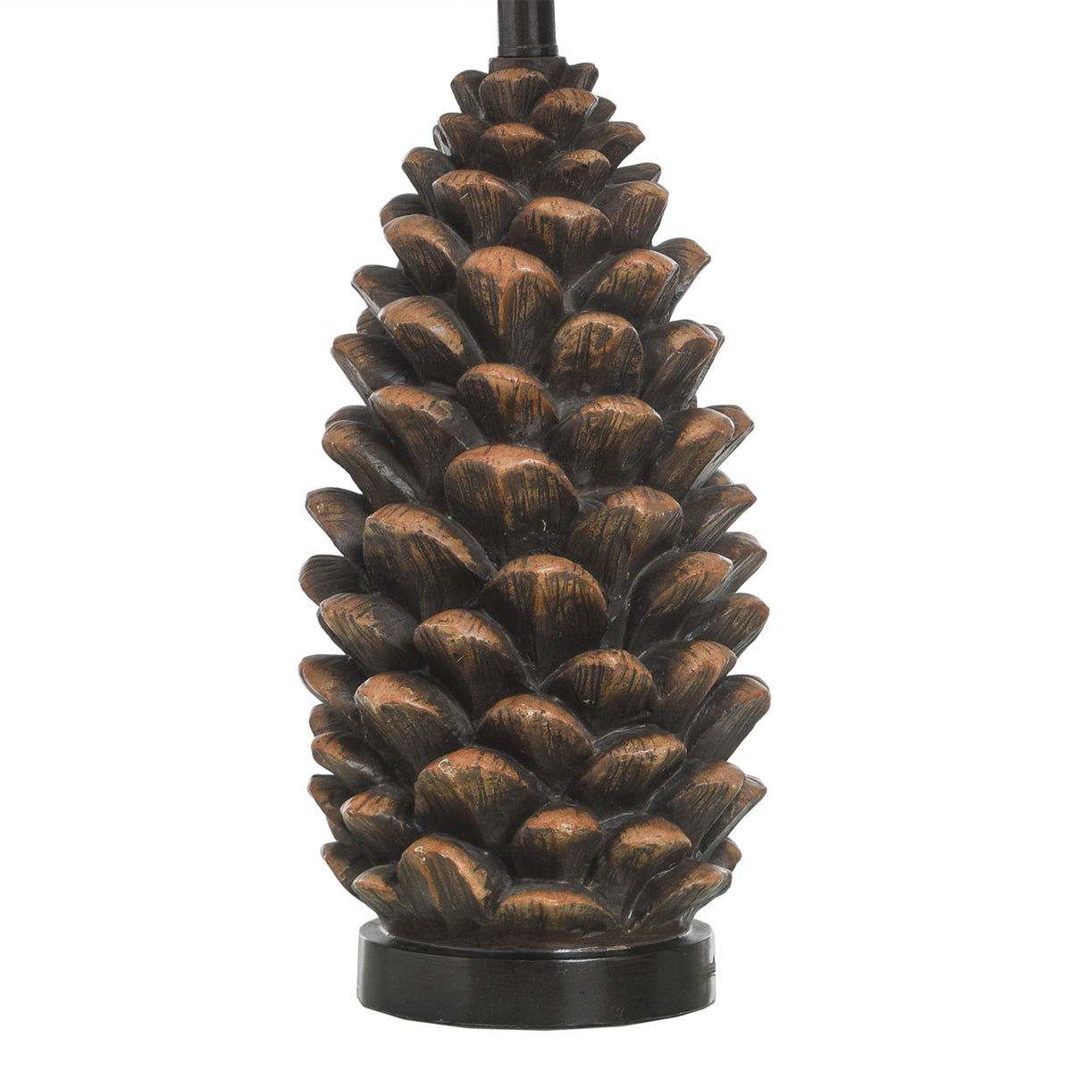 Rustic Pinecone Table Lamp