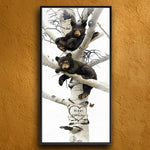 Sleepy Bears Personalized Float Framed Canvas