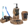 Climbing Black Bears Bath Set - Set of 4