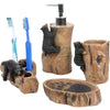 Climbing Black Bears Bath Set - Set of 4