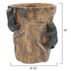 Climbing Black Bears Waste Basket