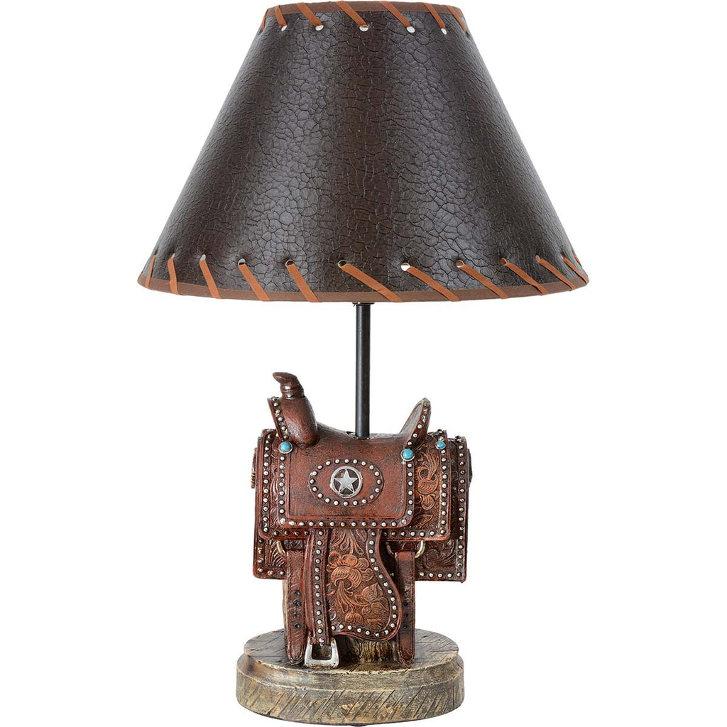 Lone Star Saddle Table Lamp - OUT OF STOCK