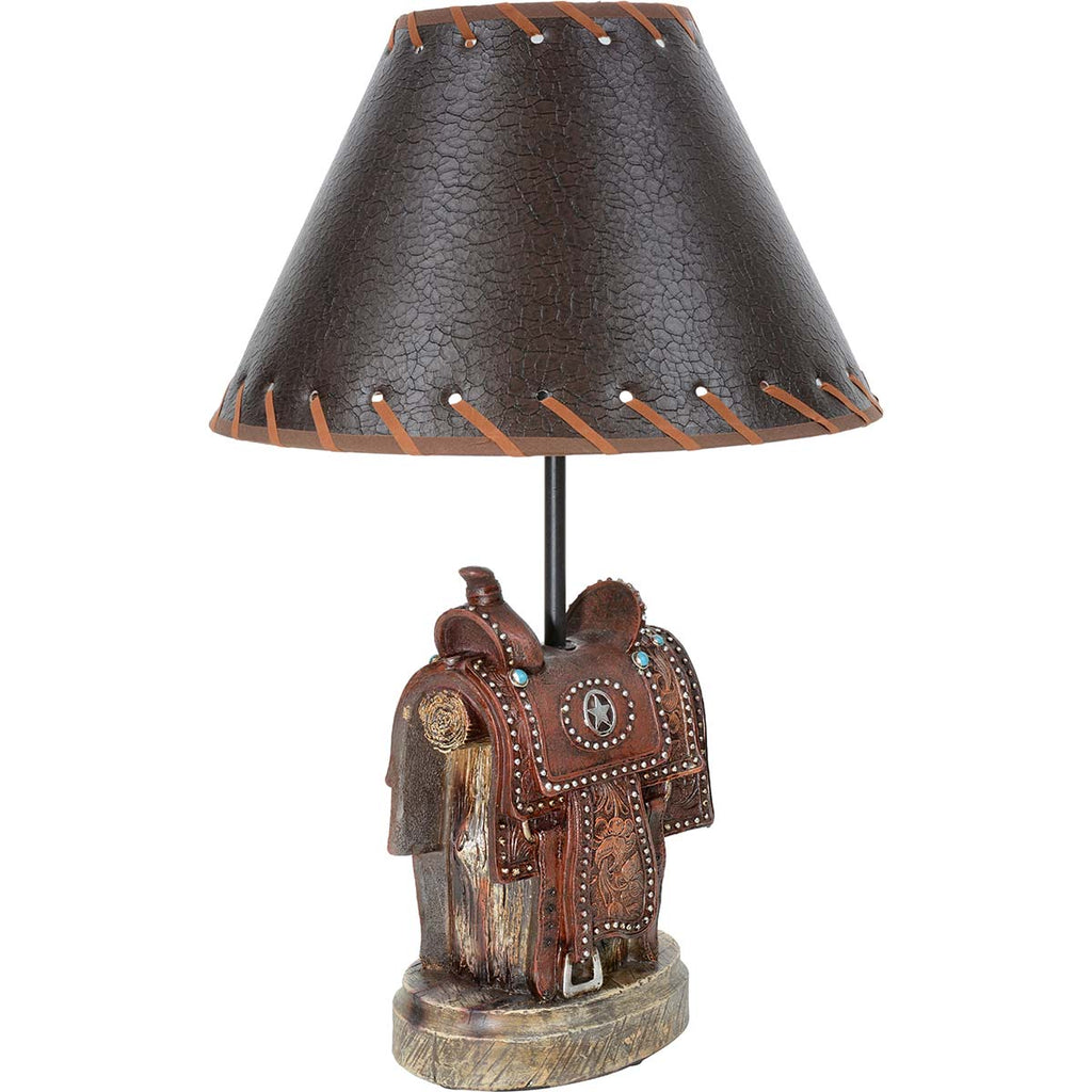 Lone Star Saddle Table Lamp - OUT OF STOCK