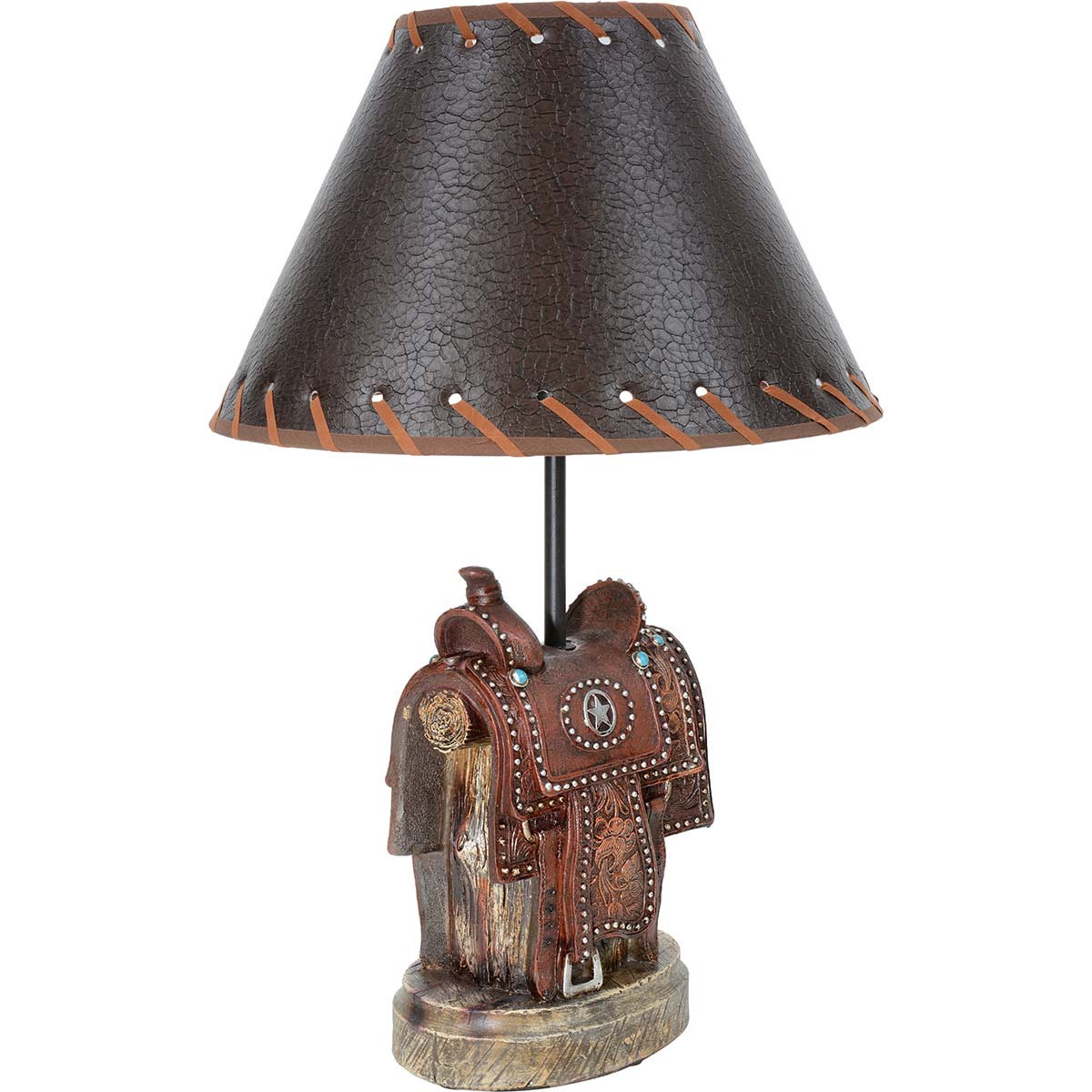 Lone Star Saddle Table Lamp - OUT OF STOCK
