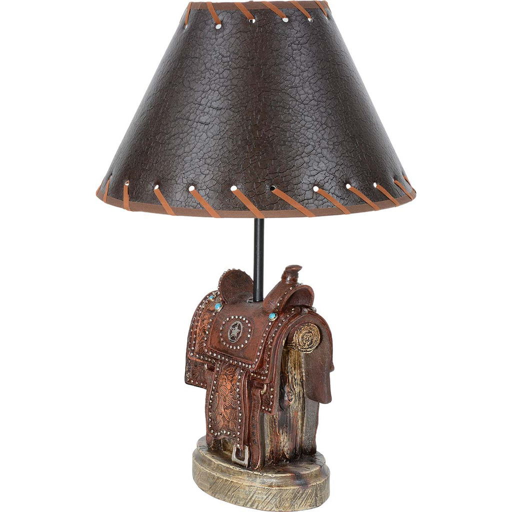 Lone Star Saddle Table Lamp - OUT OF STOCK