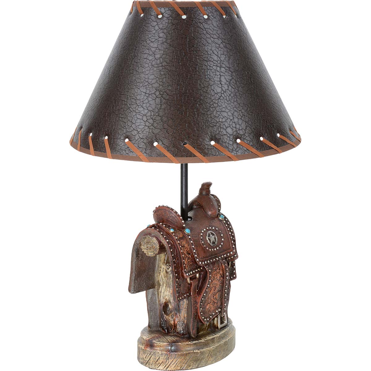 Lone Star Saddle Table Lamp - OUT OF STOCK