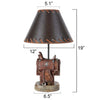 Lone Star Saddle Table Lamp - OUT OF STOCK