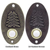 Pine Duo Oval Doorbell