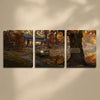 Personalized Lake Lodge Stretched Canvas Triptych - Large