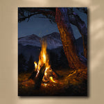 At the Campfire Personalized Stretched Canvas - Small
