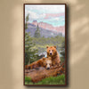 Rocky Mountain Bears Personalized Framed Canvas