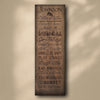 Cabin Rules Personalized Stretched Canvas - Large