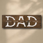 Lodge Dad Personalized Stretched Canvas - Large