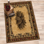 Woodland Retreat Pinecone Rug - 2 x 8