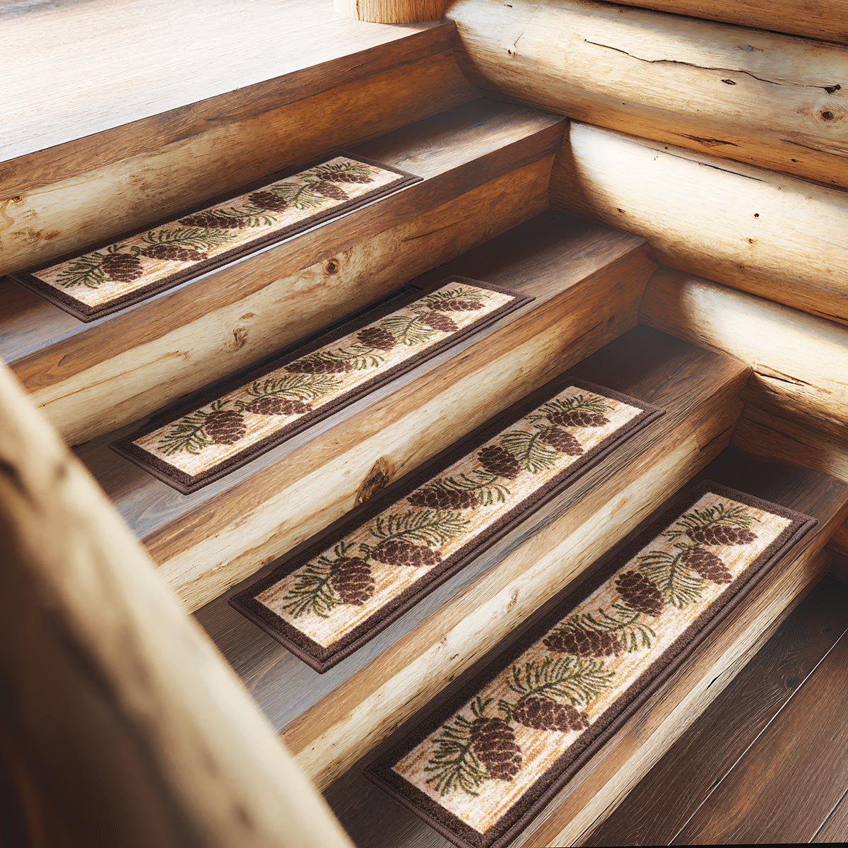 Pinecone Medley Stair Tread