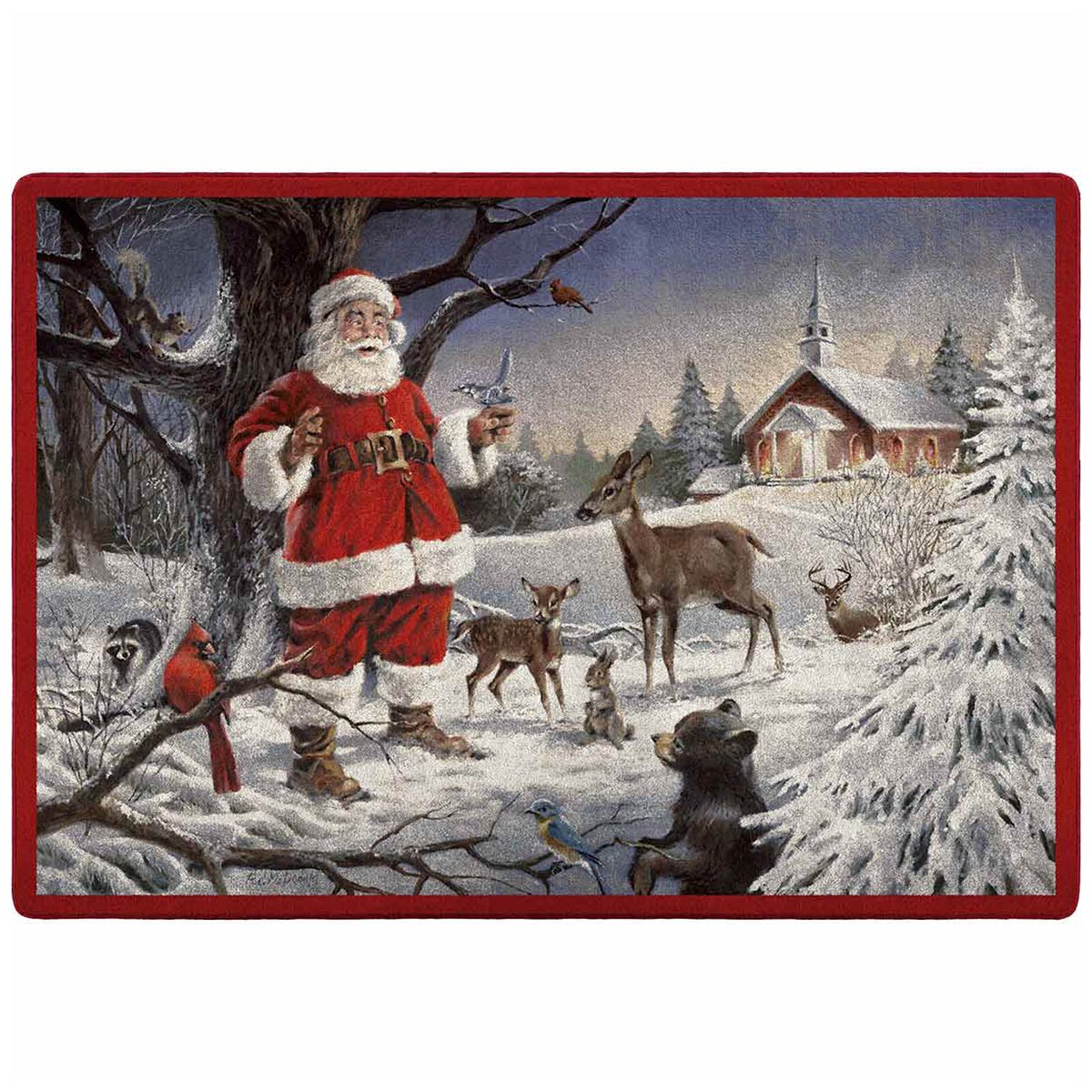 Christmas Gathering Rug - 3 x 4