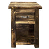 Lima Live Edge 25 Inch Nightstand with Iron - Provincial Stain