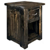 Lima 30 Inch Nightstand with Iron - Jacobean Stain