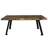 Lima Coffee Table with Blackstone Iron Legs