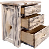 Lima Live Edge 3 Drawer Chest - Clear Lacquer